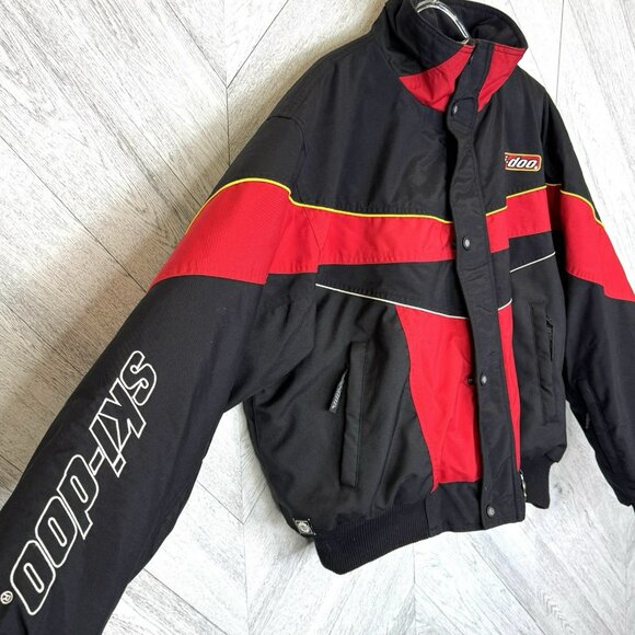 Vintage Ski-Doo Snowmobile Jacket Coat Men’s XL Sno Gear Winter Red Black - Picture 2 of 9
